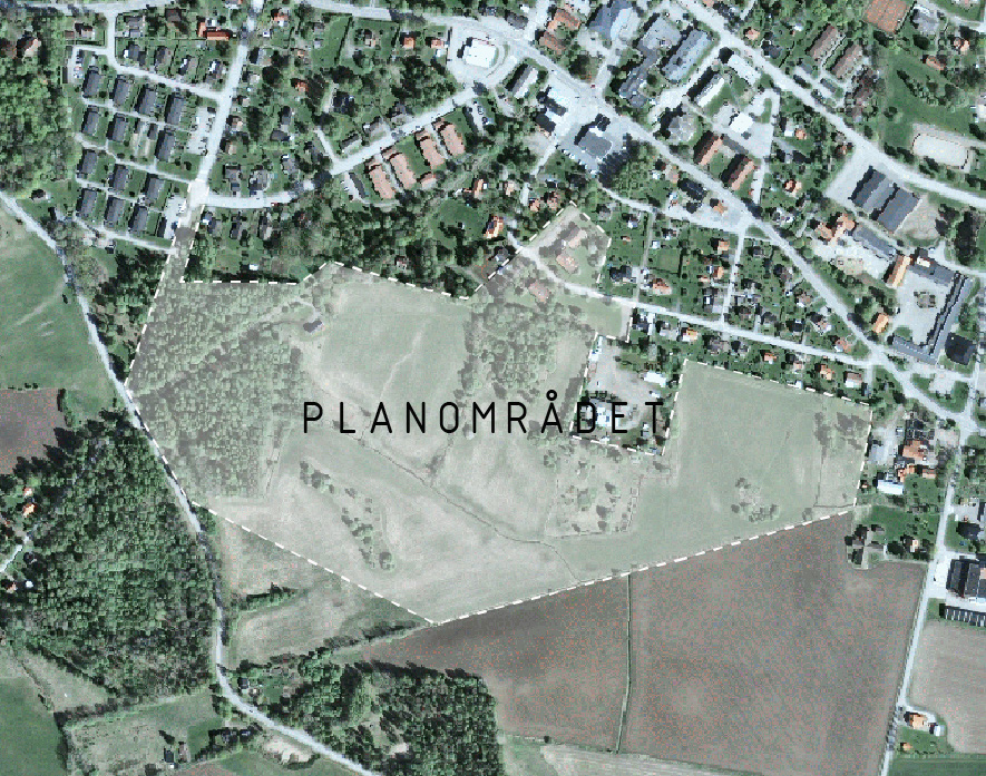 Bild: Planområdets avgränsning Avgränsande detaljplaner i de norra delarna är följande: Ändring av stadsplan för kv Färghandlaren m.fl.