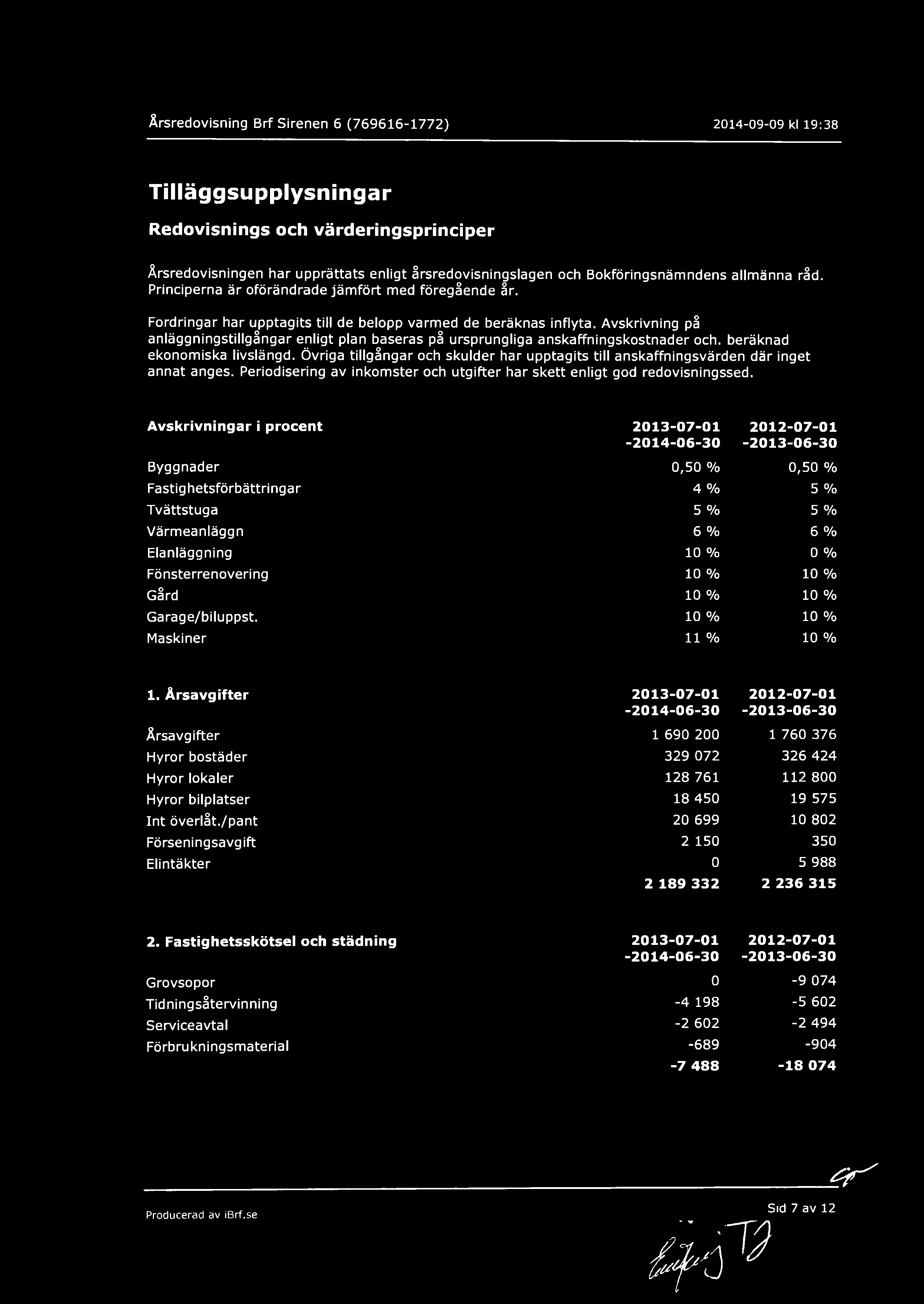 Avskrivning på anläggningstillgångar enligt plan baseras på ursprungliga anskaffningskostnader och. beräknad ekonomiska livslängd.