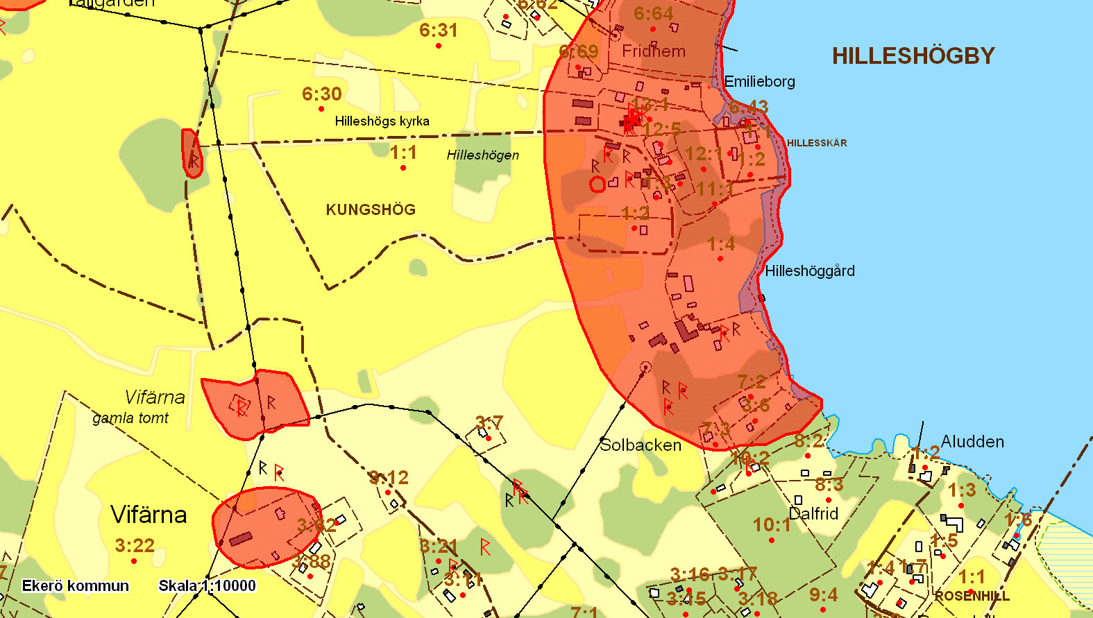 Den var inrymd i Emilieborg, Hilleshögby 6:41. Affären drevs under 1930-1940-talet. Byggnaden är nu riven. Fastigheten har överförts till kyrkans fastighet.