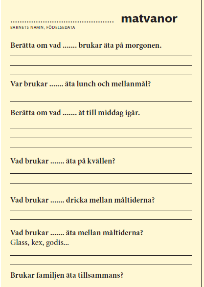 energigivande drycker Äta tillsammans med vuxna Ökad