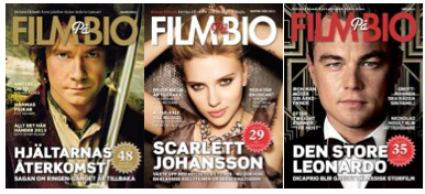 Print - Film på Bio Sveriges största filmtidning SF Bios filmtidning Film på Bio ges ut sex gånger per år och har en upplaga på 200 000 exemplar.