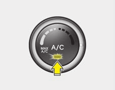 Lär känna bilen Inställningar för värme, ventilation och kyla Ventilation 1. Välj luftriktning mot huvudet. 2. Välj friskluft. 3. Ställ in önskad temperatur. 4. Välj fläkthastighet.