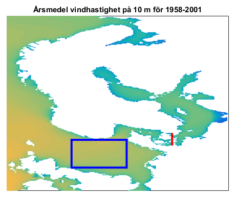 Fördelningar av månadsmedelvärden För en bedömning av våg och vindklimat utfördes först en analys på månadsmedelvärden för Östersjön respektive ett område i Nordsjön.