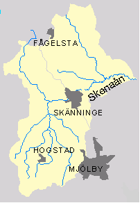 3. Områdesinformation Beskrivningar av Skenaåns-, Svinstadsjöns- och Lillåns avrinningsområden. 3.