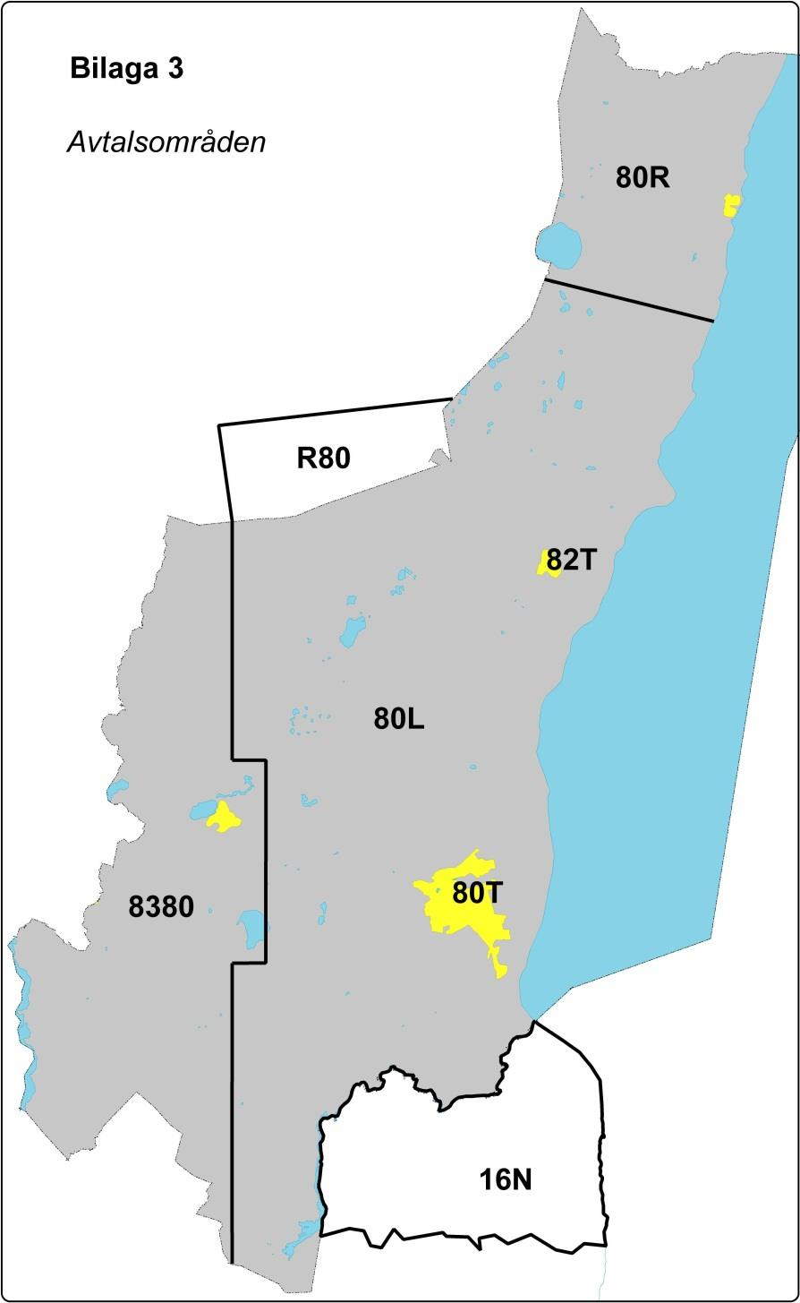 Bilaga 2 Avtalsområden 80T = Habo tätort 80L = Habo landsbygd 82T = Fagerhults tätort 80R = Avtal om räddningshjälp till Habo från Tidaholm R80 = Avtal