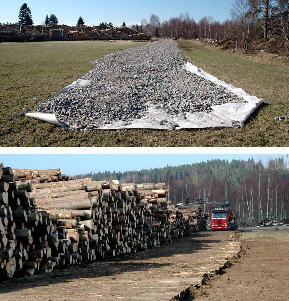 Vid lokaliseringen av terminalerna var närhet till större vattendrag och el, bra vägnät samt närhet till de stormdrabbade områdena viktiga parametrar. Dessutom krävdes rådighet över marken.