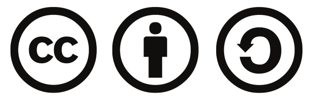Materialet i foldern är licenserat under Creative Commons by-sa, vilket innebär att materialet får delas och beabetas så länge ett korrekt erkännande ges till upphovsmännen samt att eventuellt