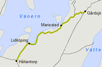 Kinnekullebanan Ändring STH 80 pga dåligt spår på följande sträckor Mariestad-Lugnås km 41+490-50+193 Forshem-Källby km 64+120-84+584
