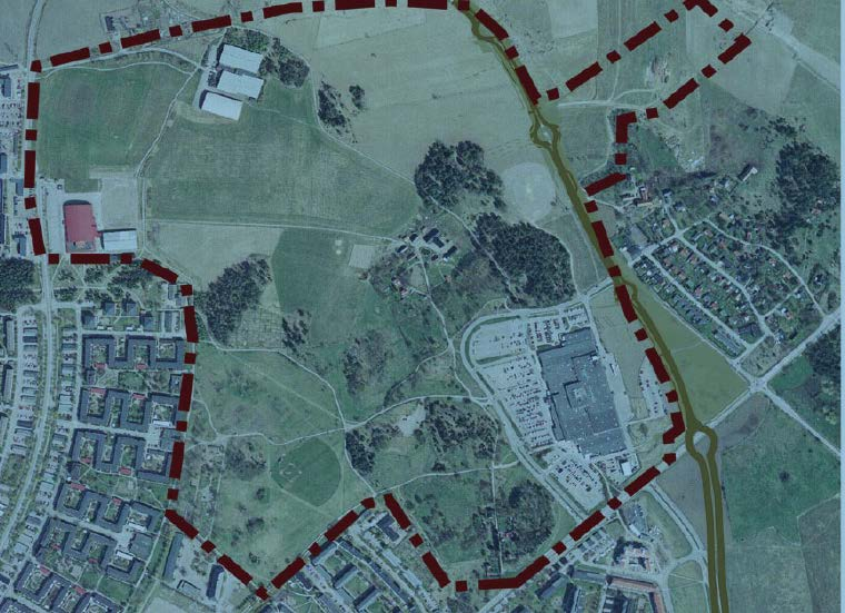 2 Områdesbeskrivning 2.1 Planförhållanden och angränsande planering Översiktsplanen 2010 Planområdet ligger inom stadsväven. Se även Markanvändningskarta 1b och kapitel 3.3.2. Planområdet ingår även delvis i Grönstruktur inom stadsväven och är en del av Vaksalakilen.