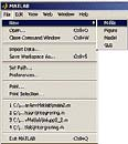 M-filer skapas enklast i MATLABs editor skriv edit i kommandofönstret eller använd menyn File: File -> New -> M-file Ett nytt fönster med en editor öppnas där