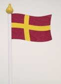 110 mm höjd. 44624-131 Bordsflagga, norsk.handmålad träflagga.