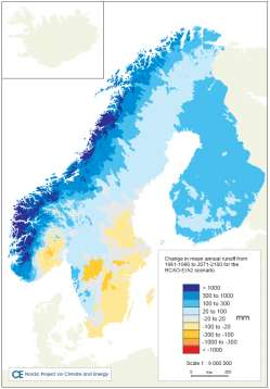 Annual runoff change (mm) Hadley/A2 Annual runoff change (mm)