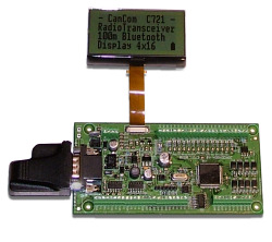 CanCom C721 RadioTransceiver V1.23 art. 80-721xx CanCom kretskort C721 är avsedd att användas i portabla fjärrstyrningsutrustningar.
