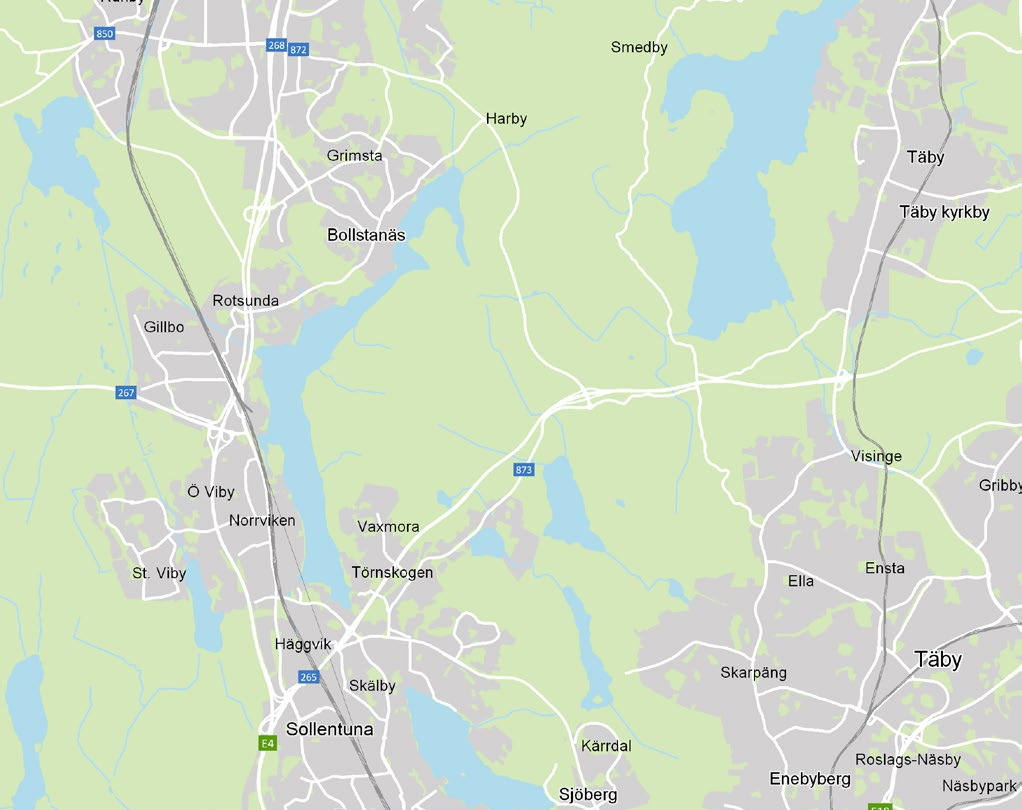 KOMMUNIKATIONER OCH OMRÅDE Med dess strategiska läge är det lätt att både via bil-