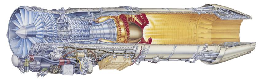 Över 90% av alla nya civila motorer för större flygplan innehåller delar från GKN