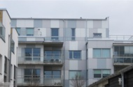 2010 Byggkostnad 45-60 mkr F-btkn Kalkbrottet Byggmånader 15 Entr.form Utförs i egen regi På bostadsområdet Korallen i Malmö har man valt att klä fasaden i Cembrits fibercementskiva Metro.