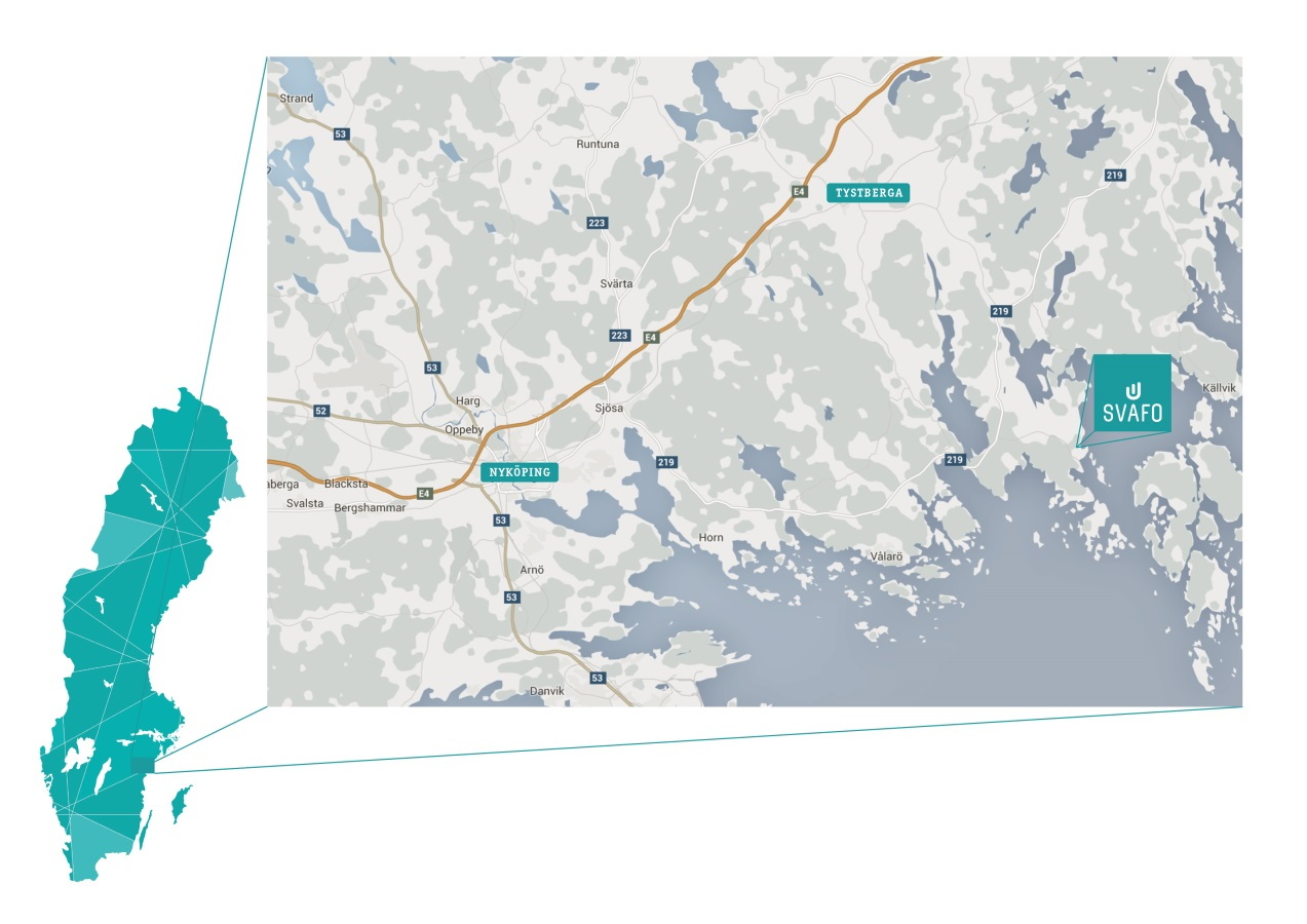 4 Verksamheten 4.1 Lokalisering Den aktuella verksamheten är belägen i Studsvik 30 km nordost om Nyköping och 13 km söder om Tystberga utmed den sörmländska kusten, se figur 2.