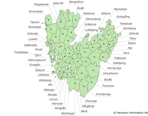 VÄSTRA GÖTALANDSREGIONEN FAKTA OM VÄSTRA GÖTALANDSREGIONEN Folkmängd 2011: 1 590 604 Yta: 23 797 km 2 Medelålder: 40,9 Befolkningstäthet: 67 invånare/km 2 Andel befolkning 0 18 år: 21 % Antal