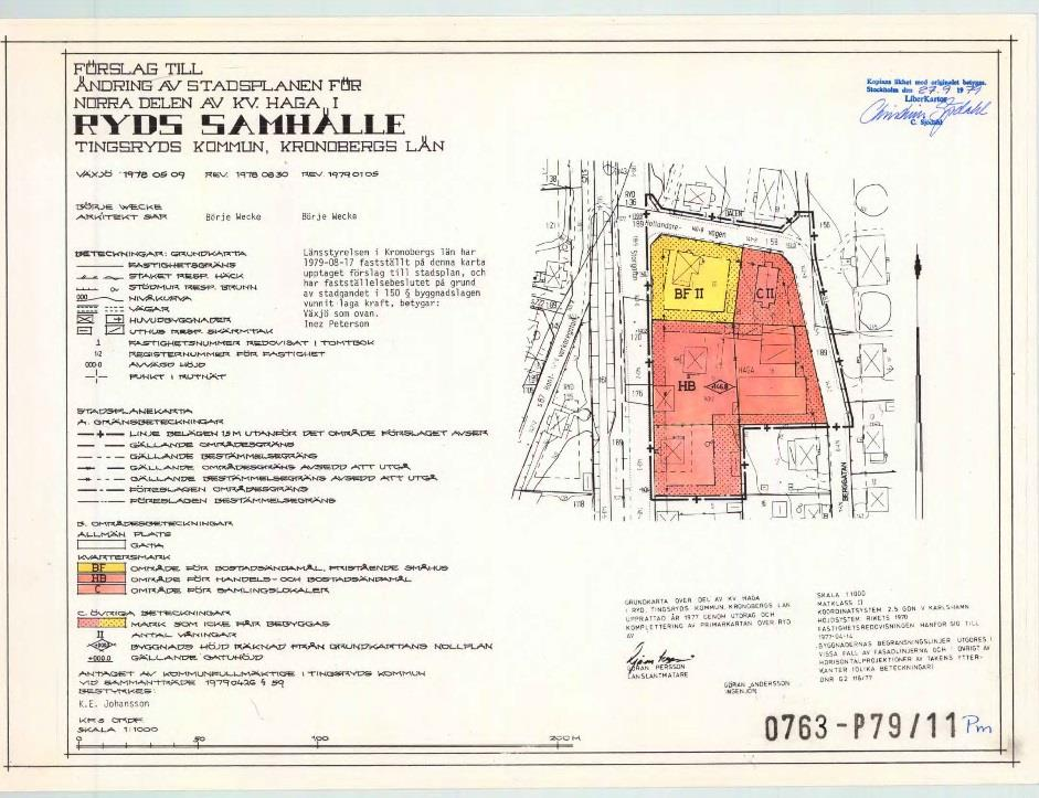 2016-10-18 3(13) Gällande detaljplan Norra delen av kv Haga 0763-P79/11, upprättad 1979-08-17, tillåter byggnader för ändamålet C - samlingslokal - inom planområdet.