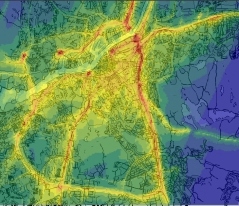 2 km Figur 1 Göteborg 2006 miljöprogram A * + utskrotning ej katalysatorrenade personbilar (50 %) samt bättre arbetsmaskiner