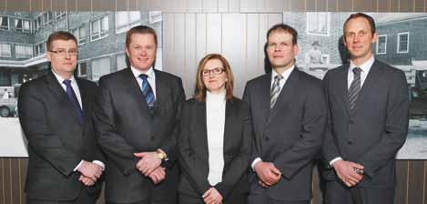 Andelslagets förvaltning LSO Andelslags styrelse Från vänster: Ilkka Uusitalo, Matti Murto (ordf.), Tiina Teperi-Saari, Tomi Virtanen (vice ordf.) och Pekka Nikula.