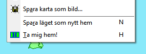 Kartfunktionen i Disgen 2016, Studiehandledning Del 1 19 Lagra kartans läge som Mitt hem Med Mjäldrunga mitt i kartan skall du nu högerklicka i kartan och välja Spara läget som nytt hem.