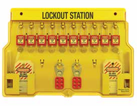 Nyckelregistrering ingår om så önskas. Kan även fås utan utrustning. Fler lockout-stationer på sid 26-27.