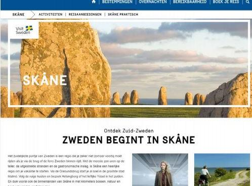 NEDERLÄNDERNA Den stora satsningen i Nederländerna är fortsatt Skånekampanjen Puur Zweden som satte igång tidigt på året för att fånga upp bokningsperioden i Nederländerna.