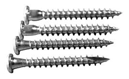 Ankarspik och ankarskruv Spiken och skruven svarar för säker förbindning mellan beslag och virke.