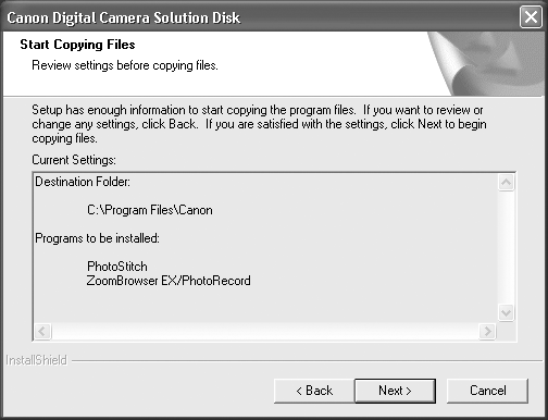 Windows 2000/Windows 98 SE: Canon Camera TWAIN-drivrutin Windows Me: Canon Camera WIA-drivrutin Om man använder Windows XP används den USB-drivrutin som ingår i
