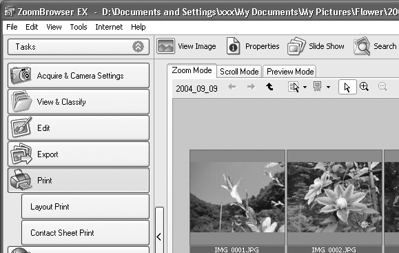 Windows Skriva ut bilder 21 Skriva ut bilder I det här avsnittet beskrivs de grundläggande funktionerna för utskriftsprogrammet PhotoRecord.