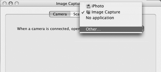 Använda programvaran i MacOS Grunderna 51 I det här kapitlet beskrivs hur du med hjälp av ImageBrowser överför bilder från kameran till datorn och sedan skriver ut dem.