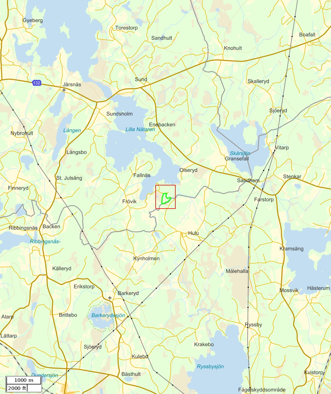 Traktdirektiv 2016-12-14 13:56 Gällön 1:5 Hushållningssällskapet Skog Översiktskarta Skala: ~1:50000