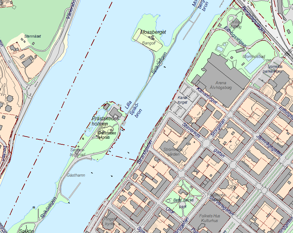 31(66 BTN 411 Änr SBF 2016-001865 Information om utredning Lilla Spiköbron Lilla Spiköbron är en del av Spiköstigen och binder ihop Prästskedsholmen med Mossberget.