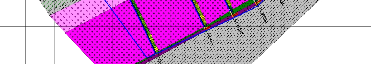Cross section 200 E, view