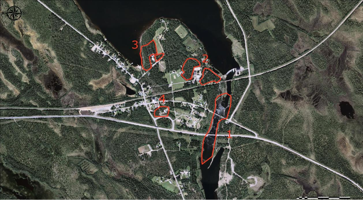 Forsen tillsammans med de stora lapplandsmyrarna som omger byn är exklusiva miljöer för många