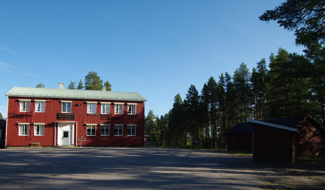 Delområde 2 Tallskogar vid skolan Storlek: Cirka 4 ha Tallskog runt skolan med en del lite äldre träd.