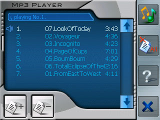 Playlista Du har följande alternativ för att förvalta din playlista: Lägga till titel Lägger till en titel till playlistan. Titeln väljs i det fönster som sedan kommer upp.