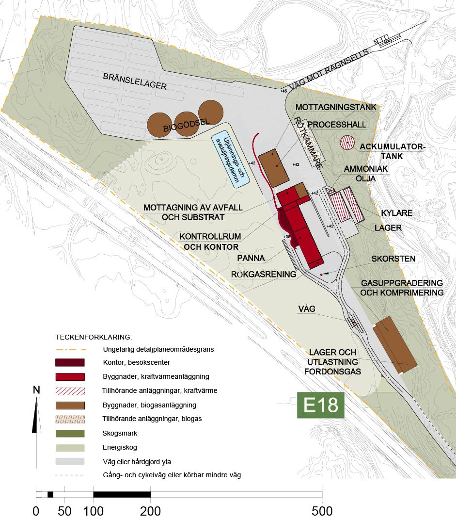 Sida 15 av 28 kommer att renas i en reningsutrustning med flera reningssteg. Allt rökgaskondensat kommer normalt att återanvändas inom anläggningen.