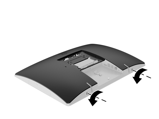 Sätta tillbaka den optiska diskenheten Den optiska diskenheten (ODD) är placerad ovanför hårddiskenheten (HDD) på datorns vänstra sida (sedd bakifrån). 1.
