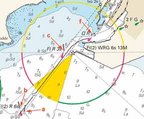 Nr 58 8 Move PORT lightbuoy 90 m SW to d) d) 56-39,114N 12-50,153E Move PORT spar 75 m WSW to e) e) 56-39,144N