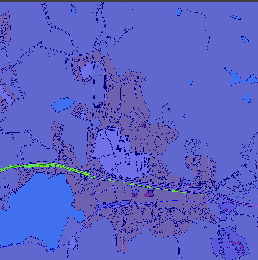 Resultat SPRIDNINGSBERÄKNINGAR FÖR LANDVETTER TÄTORT ÅR 2009 Årsmedelvärde Figur 2. Beräknat årsmedelvärde för NO2 (µg/m 3 ).