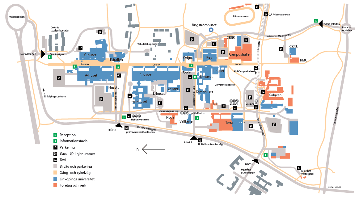 Entré och parkering Plan