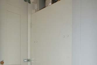 I flera lägenheter finns Lägenhetsaggregat FTX Dvs ventilationsaggregat placerat inne i lägenheten Ovan