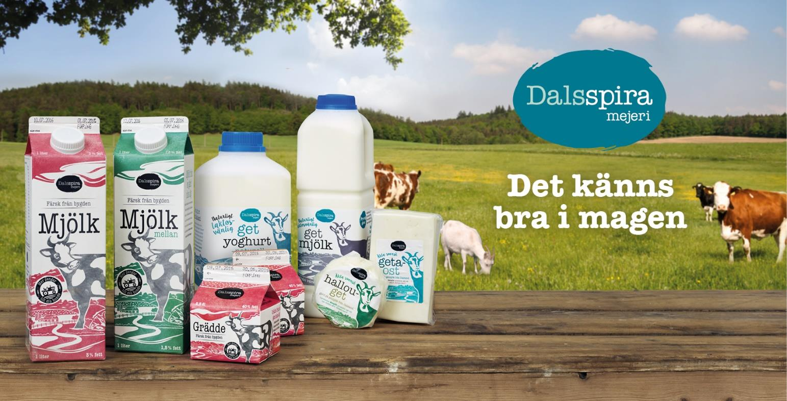 2016-11-18 Delårsrapport 4 Oktober 2015 - September 2016 Dalsspira mejeri erbjuder lokalproducerade get- och komjölksprodukter med god smak och unika egenskaper.