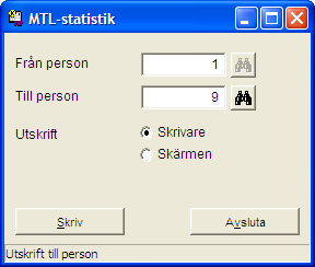 Sida: 119 MTL Med denna funktion skriver du ut en statistik över ikraftvarande medeltimlön (MTL).