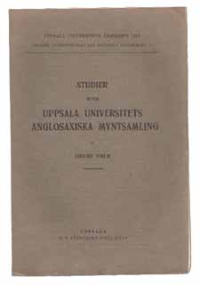 5. Grandinson, Karl Gustaf. Nyköpings högre allmänna läroverks mynt- och medaljsamling. Nyköping, Södermanlands läns tidning, 1923. Häftad. 18 sidor.