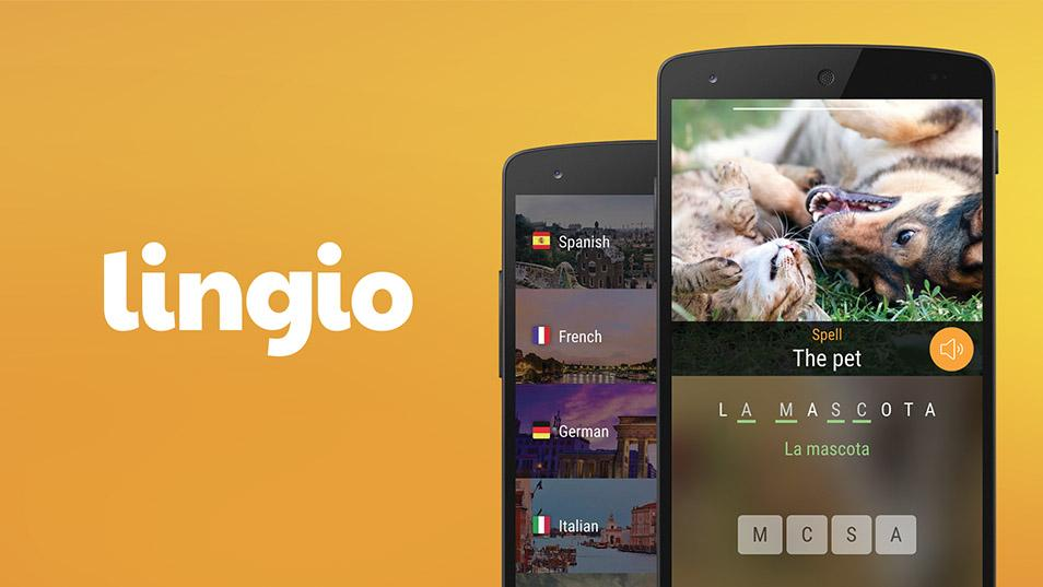 Lingio Learn new languages in a fun way on your mobile phone. If you can spare just a few minutes a day you will with Lingio be able to expand your language skills while having lots of fun.