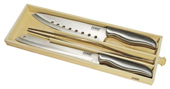 33,5 cm japansk kockkniv 30 cm 3-4012 Knivset stål 5