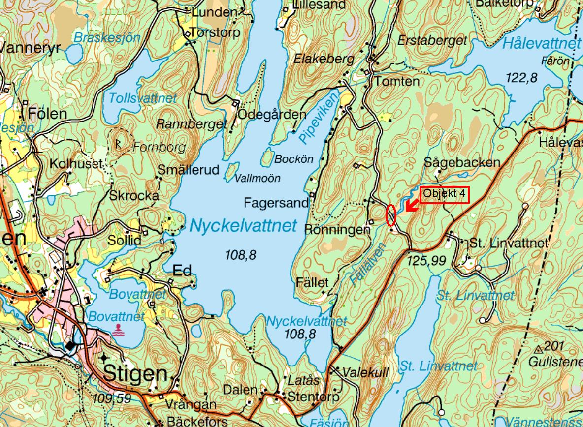 Eftersom bäcken faller nedströms över berg blir det komplicerat och kostsamt att bygga upp botten och vattenyta nedströms.